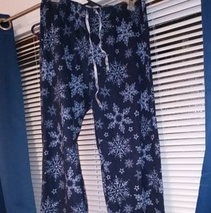 Faux fur pajama pants